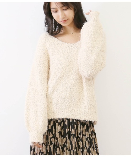 セール 前後2wayもこもこニットトップス ニット セーター Chille チル のファッション通販 Zozotown