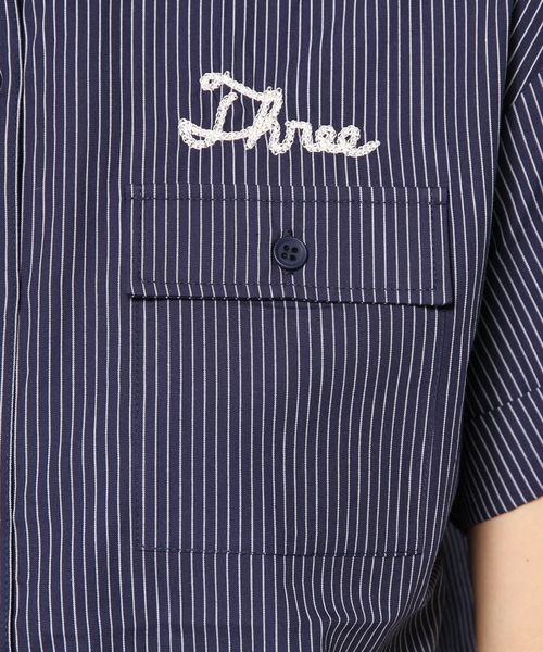 LB-03（エルビー・ゼロスリー）の「03 EMB HALF SHIRT（シャツ/ブラウス・レディース・ブルー系/ネイビー系・FREE）」の7枚目の写真