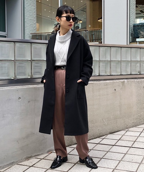 PAGEBOY（ページボーイ）の「【新春限定アイテム】タックテーパードパンツ（その他パンツ・レディース・サックスブルー/ブラック/モカ・FREE）」の8枚目の写真