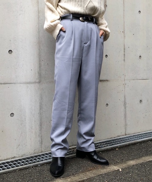 PAGEBOY（ページボーイ）の「【新春限定アイテム】タックテーパードパンツ（その他パンツ・レディース・サックスブルー/ブラック/モカ・FREE）」の9枚目の写真