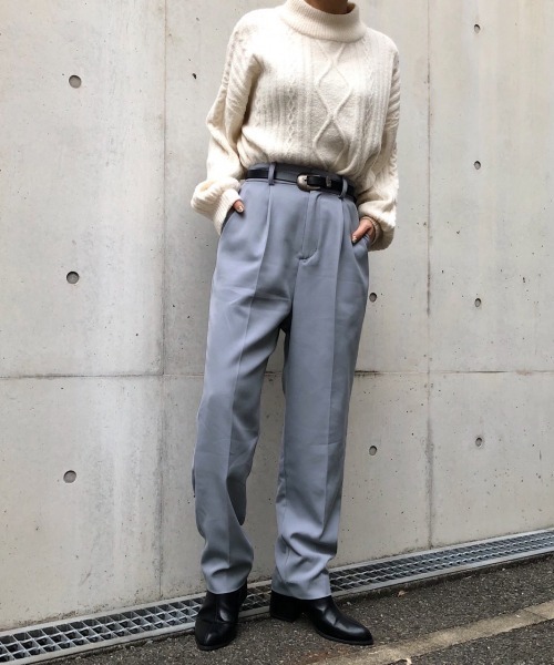 PAGEBOY（ページボーイ）の「【新春限定アイテム】タックテーパードパンツ（その他パンツ・レディース・サックスブルー/ブラック/モカ・FREE）」の10枚目の写真