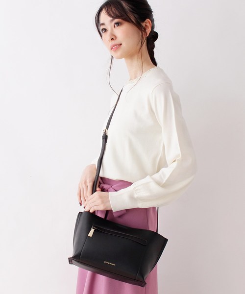 激安 あおり型3層構造ショルダーバッグ ショルダーバッグ Passage ショルダーバッグ Store Passage Mignon Flaneur パサージュミニョンフラヌール のファッション