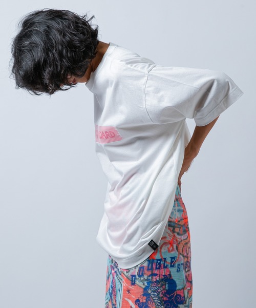 DOUBLE STANDARD CLOTHING(ダブルスタンダードクロージング)の「DSC / ラスティック天竺ビッグシルエットTシャツ(Tシャツ/カットソー・レディース・ブラック/オフホワイト/パープル・36/38)」の4枚目の写真