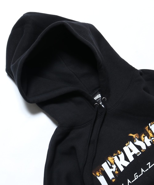 THRASHER（スラッシャー）の「THRASHER/スラッシャー MAGロゴ PARKA プルオーバーパーカー（パーカー・メンズ・ブラック・XL/L/M）」の4枚目の写真