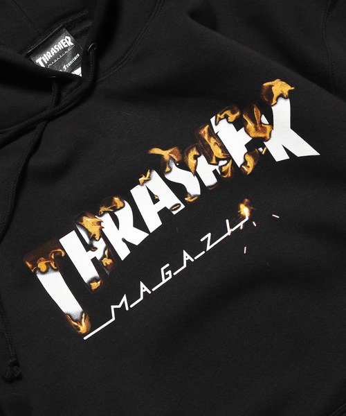 THRASHER（スラッシャー）の「THRASHER/スラッシャー MAGロゴ PARKA プルオーバーパーカー（パーカー・メンズ・ブラック・XL/L/M）」の6枚目の写真