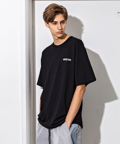 NUMBER (N)INE DENIM(ナンバーナインデニム)の「NUMBER (N)INE DENIM(ナンバーナインデニム)ワンポイントロゴビッグTシャツ(Tシャツ/カットソー・メンズ・ホワイト/ブラック/ライトイエロー・S/M/L/XL)」の3枚目の写真