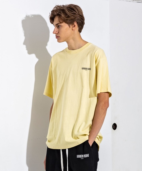 NUMBER (N)INE DENIM(ナンバーナインデニム)の「NUMBER (N)INE DENIM(ナンバーナインデニム)ワンポイントロゴビッグTシャツ(Tシャツ/カットソー・メンズ・ホワイト/ブラック/ライトイエロー・S/M/L/XL)」の4枚目の写真