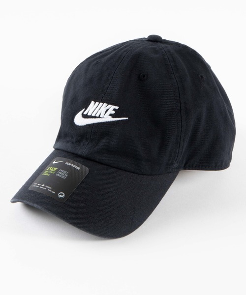 NIKE（ナイキ）の「WEGO/NIKE フューチュラウォッシュドキャップ（キャップ・メンズ・ブラック/ブラック系その他/ホワイト・FREE）」の3枚目の写真