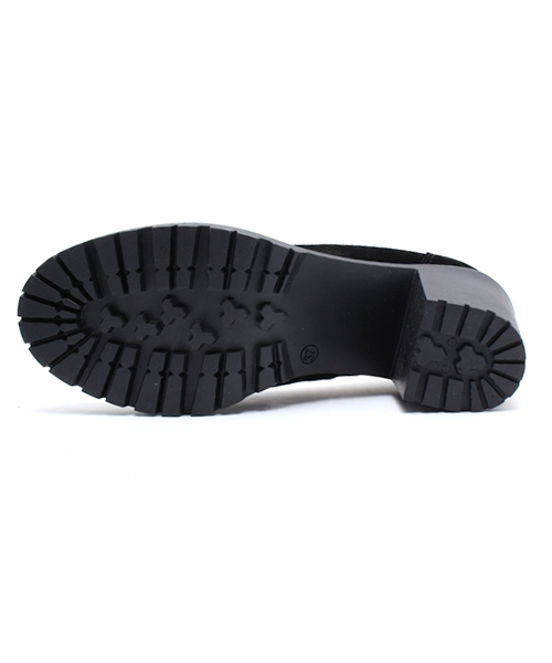 Chico（チコ）の「スエードローファー（ブーティ・レディース・ブラック/ベージュ・38/37/36）」の4枚目の写真