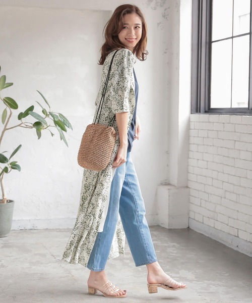 KOBE LETTUCE（コウベレタス）の「ペーパー巾着コードバッグ（ショルダーバッグ・レディース・ベージュ/ピンク/ブラック・FREE）」の7枚目の写真