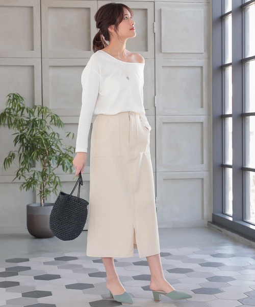 KOBE LETTUCE（コウベレタス）の「ペーパー巾着コードバッグ（ショルダーバッグ・レディース・ベージュ/ピンク/ブラック・FREE）」の5枚目の写真