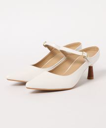 ElvisLuce(エルビス ルーチェ) 甲ストラップポインテッドトゥヒールパンプス