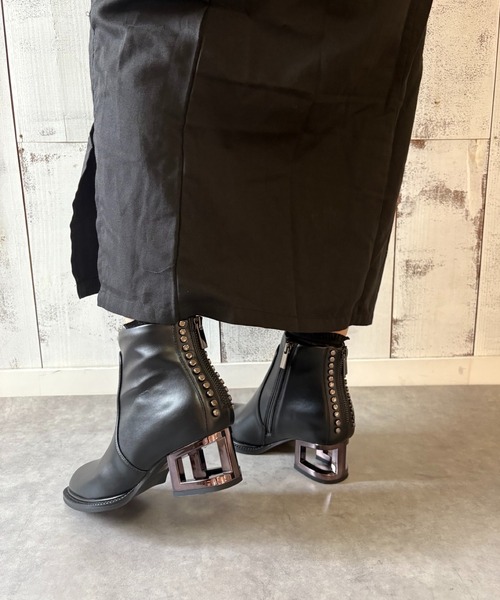 美品✨ジェフリーキャンベル　ゴールド蹄ヒールショートブーツ　23cm 36 Jeffrey Campbell（ジェフリーキャンベル）の「ゴールド蹄ヒール