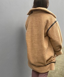 AS KNOW AS plus | ◎レザー調パイピングボアコート◎【ZOZOTOWN限定アイテム】(ムートンコート)