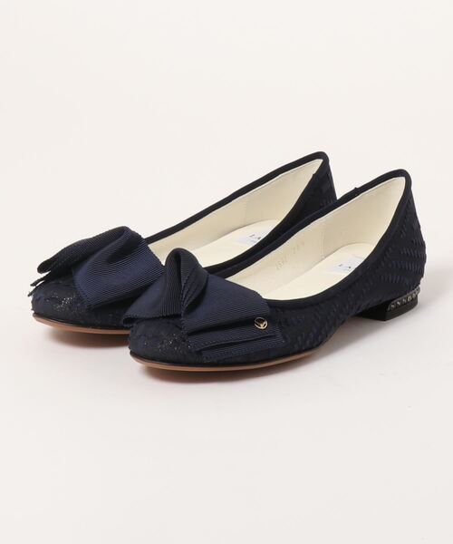 LANVIN en Bleu(ランバンオンブルー)の「ビジューヒールバレーシューズ(パンプス・レディース・ゴールド系その他2/ブラック/ネイビー・22.5cm/24.0cm/23.5cm/24.5cm/23.0cm/22.0cm)」の2枚目の写真