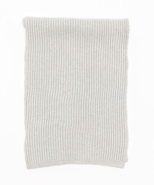 STYLEBLOCK（スタイルブロック）の「リブニットマフラー（マフラー・レディース・ライトグレー/ブラック/ベージュ/レッド/カーキ/ピンク/ブルー/ダークグレー・FREE）」の10枚目の写真