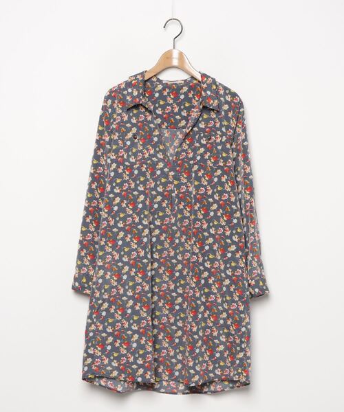セール ブランド古着 花柄シャツワンピース シャツワンピース Beams Heart ビームスハート のファッション通販 Zozoused