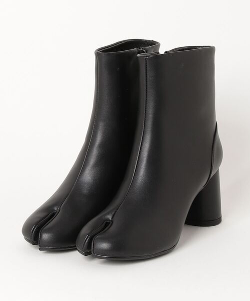 LibertyDoll（リバティードール）の「Liberty doll / 7cm円柱ヒール足袋ブーツ(9043)　ショートブーツ（ブーツ・レディース・ブラック/ダークブラウン/アイボリー/キャメル/グレイッシュベージュ/ベージュ・LL/S/M/L/3L/4L）」の20枚目の写真