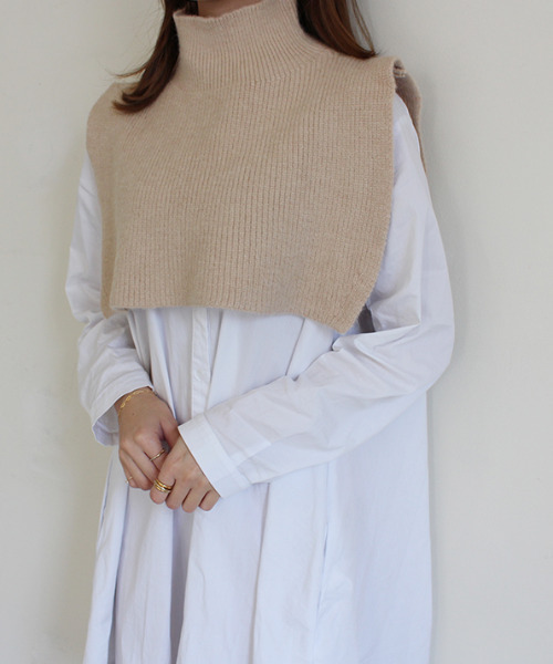 MODE ROBE（モードローブ）の「5WAYレイヤードニットトップス（ニット/セーター・レディース・ブラック/ベージュ/アイボリー・FREE）」の10枚目の写真