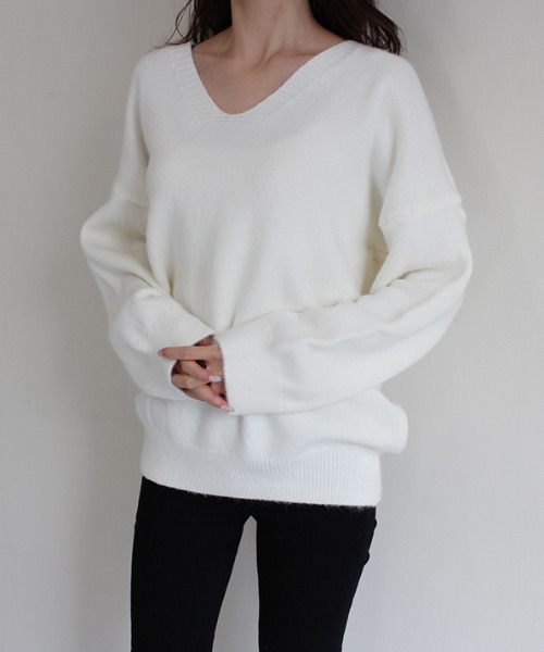 MODE ROBE（モードローブ）の「5WAYレイヤードニットトップス（ニット/セーター・レディース・ブラック/ベージュ/アイボリー・FREE）」の16枚目の写真