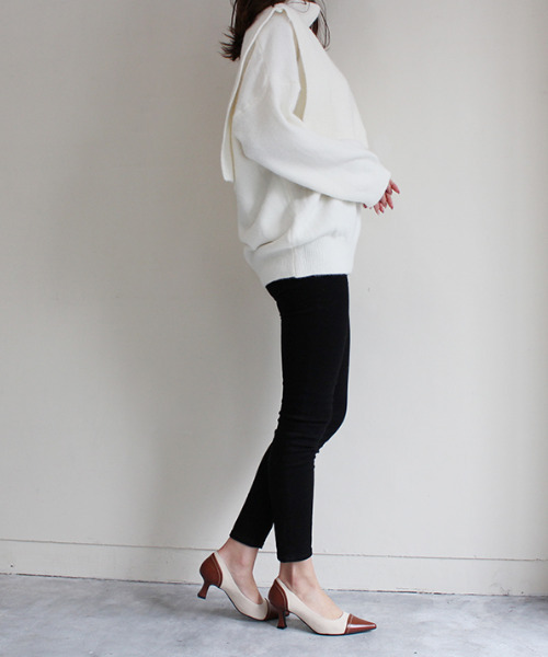 MODE ROBE（モードローブ）の「5WAYレイヤードニットトップス（ニット/セーター・レディース・ブラック/ベージュ/アイボリー・FREE）」の17枚目の写真