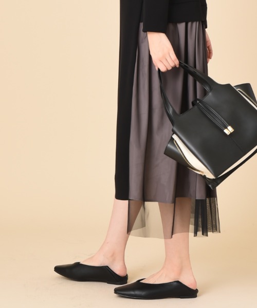 INTERPLANET(インタープラネット)の「ソフトスクエアシューズ(その他シューズ・レディース・ベージュ/ブラック・24.5cm/23.5cm)」の20枚目の写真