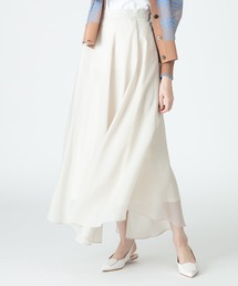 《洗える》シアーフレアスカート