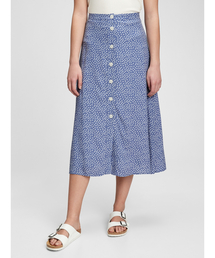 GAP | ボタンフロント ミディスカート(スカート)