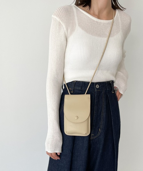 CANAL JEAN(キャナルジーン)の「CONTROL FREAK(コントロール フリーク) マルチウォレットショルダー(ショルダーバッグ・レディース・ブラック/クリーム・ONE SIZE)」の2枚目の写真