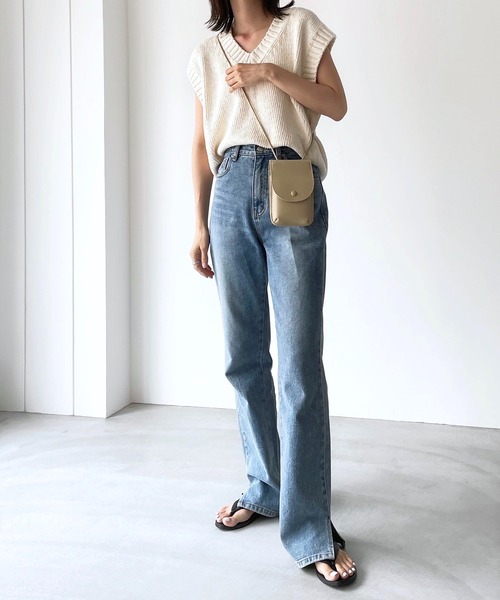 CANAL JEAN(キャナルジーン)の「CONTROL FREAK(コントロール フリーク) マルチウォレットショルダー(ショルダーバッグ・レディース・ブラック/クリーム・ONE SIZE)」の18枚目の写真