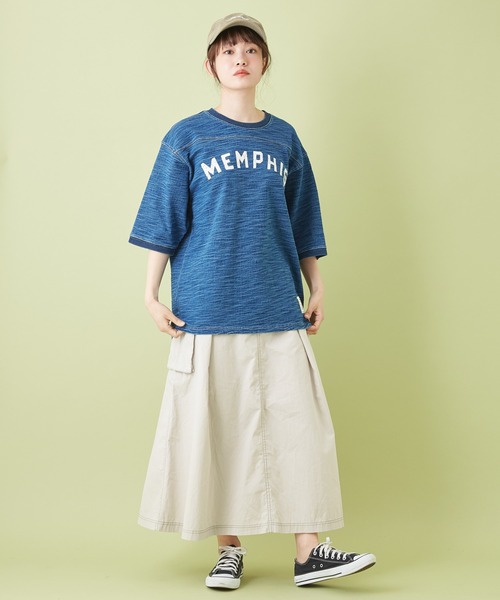 CUBE SUGAR（キューブシュガー）の「高密度オックス タックフレアスカート（スカート・レディース・レンガ/ベージュ/ナチュラル/チャコールグレー・M）」の6枚目の写真