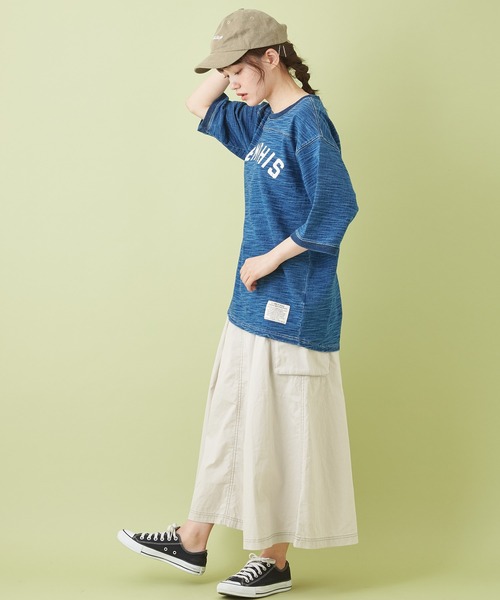 CUBE SUGAR（キューブシュガー）の「高密度オックス タックフレアスカート（スカート・レディース・レンガ/ベージュ/ナチュラル/チャコールグレー・M）」の7枚目の写真