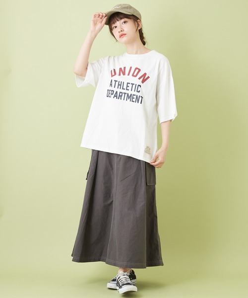 CUBE SUGAR（キューブシュガー）の「高密度オックス タックフレアスカート（スカート・レディース・レンガ/ベージュ/ナチュラル/チャコールグレー・M）」の10枚目の写真