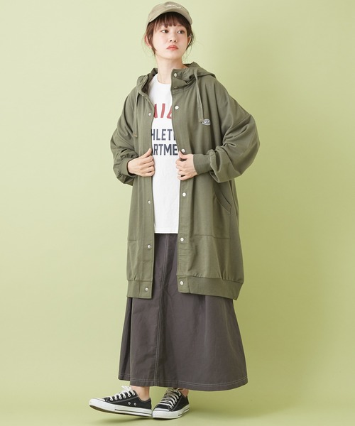 CUBE SUGAR（キューブシュガー）の「高密度オックス タックフレアスカート（スカート・レディース・レンガ/ベージュ/ナチュラル/チャコールグレー・M）」の11枚目の写真