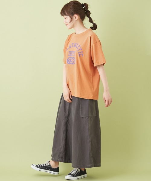 CUBE SUGAR（キューブシュガー）の「高密度オックス タックフレアスカート（スカート・レディース・レンガ/ベージュ/ナチュラル/チャコールグレー・M）」の14枚目の写真