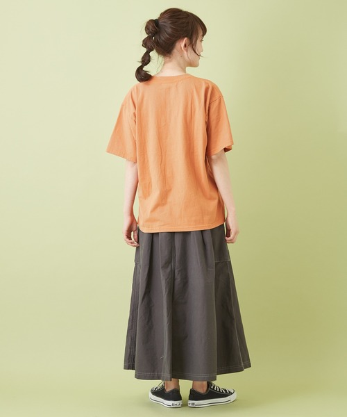 CUBE SUGAR（キューブシュガー）の「高密度オックス タックフレアスカート（スカート・レディース・レンガ/ベージュ/ナチュラル/チャコールグレー・M）」の15枚目の写真