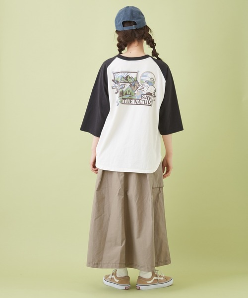 CUBE SUGAR（キューブシュガー）の「高密度オックス タックフレアスカート（スカート・レディース・レンガ/ベージュ/ナチュラル/チャコールグレー・M）」の21枚目の写真