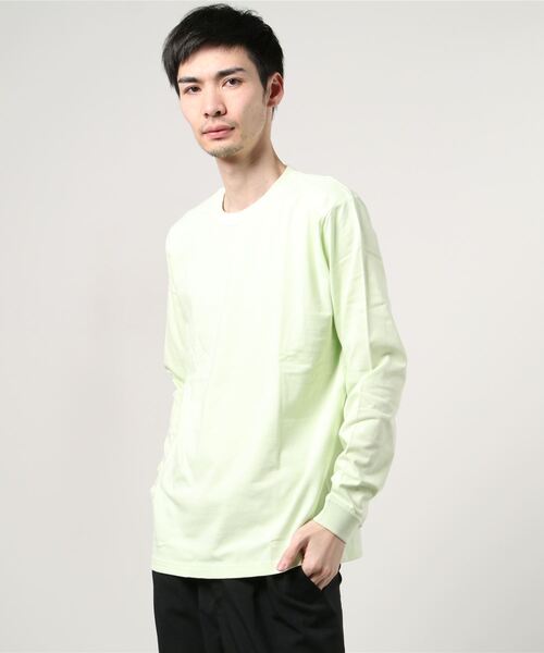 ONE DAY KMC （ワンデイケーエムシー）の「United Athle/5.6オンス ロングスリーブ Tシャツ（Tシャツ/カットソー・メンズ・ホワイト/ブラック/ベージュ/グレー/ライム/グリーン/ラベンダー・SMALL/MEDIUM/LARGE/X-LARGE）」の9枚目の写真