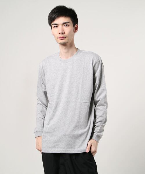 ONE DAY KMC （ワンデイケーエムシー）の「United Athle/5.6オンス ロングスリーブ Tシャツ（Tシャツ/カットソー・メンズ・ホワイト/ブラック/ベージュ/グレー/ライム/グリーン/ラベンダー・SMALL/MEDIUM/LARGE/X-LARGE）」の11枚目の写真
