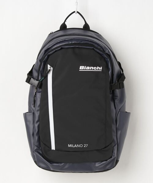 Bianchi（ビアンキ）の「ビアンキ【Bianchi】デイパック　抗菌ポケット装備モデル（バックパック/リュック・メンズ・ネイビー/ブラック/ブラック×ブルー・フリー）」の3枚目の写真