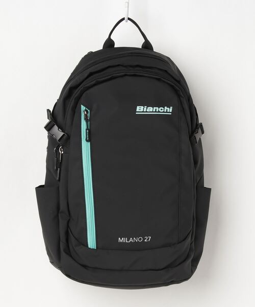 Bianchi（ビアンキ）の「ビアンキ【Bianchi】デイパック　抗菌ポケット装備モデル（バックパック/リュック・メンズ・ネイビー/ブラック/ブラック×ブルー・フリー）」の2枚目の写真