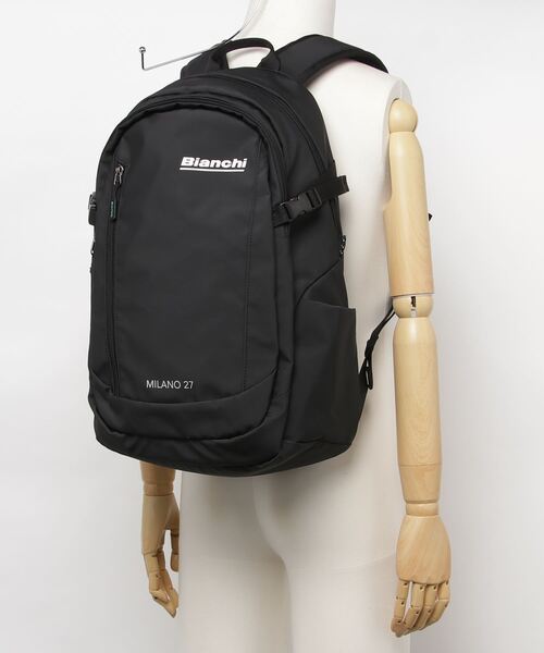 Bianchi（ビアンキ）の「ビアンキ【Bianchi】デイパック　抗菌ポケット装備モデル（バックパック/リュック・メンズ・ネイビー/ブラック/ブラック×ブルー・フリー）」の7枚目の写真
