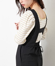 natural couture | 【WEB限定】袖コンシャスパイピングカットトップス(Tシャツ/カットソー)