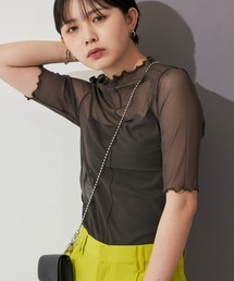 Aunt Marie's | リバーシブルメローハーフスリーブトップス(Tシャツ/カットソー)