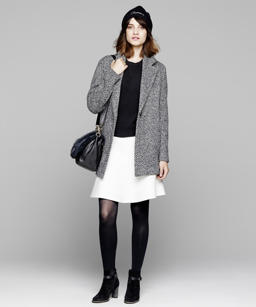 23区（ニジュウサンク）の「ツィーディヘリンボーン コート