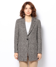 23区（ニジュウサンク）の「ツィーディヘリンボーン コート