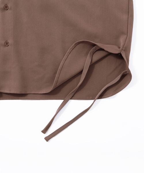 Kappa（カッパ）の「Kappa/カッパ 別注 TRストレッチ CPOシャツセットアップ(オーバーサイズ ヨーク付きコード長袖CPOシャツ/2タックワイドバルーンパンツ)（セットアップ・メンズ・ベージュ系その他/ライトグレー/ライラック/ブラック/ダークネイビー/ダークグレー/ダークブラウン・L/M）」の14枚目の写真