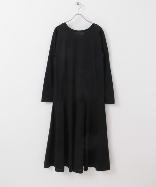 KBF+（ケービーエフプラス）の「KBF+　切り替えフレアカットワンピース（ワンピース・レディース・ブラック/ベージュ/グレー・ONE）」の13枚目の写真