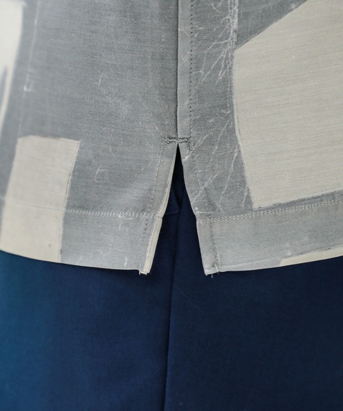 08sircus（ゼロエイトサーカス）の「【08sircus】Cu/C alphabet tile print shirt（シャツ/ブラウス・メンズ・ブラック/グレー・4/5）」の21枚目の写真