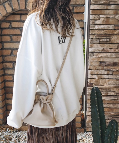 HWG_5（エイチダブルゴー）の「ロゴスウェット（スウェット・レディース・ホワイト/ライトグレー/ブラック/ブルー・FREE）」の11枚目の写真